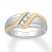 Men's Diamond Band 1/4 ct tw Round-cut 10K Two-Tone Gold