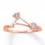 Diamond Wedding Band 1/5 ct tw 14K Rose Gold