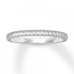 Wedding Band 14K White Gold