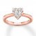 Diamond Engagement Ring 1/3 ct tw Round-cut 10K Rose Gold