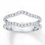 Previously Owned Diamond Enhancer Ring 1/2 ct tw Round-cut 14K White Gold