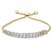 Diamond Link Bolo Bracelet 1/4 ct tw Round-cut 10K Yellow Gold