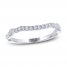 THE LEO Legacy Lab-Created Diamond Wedding Band 1/5 ct tw Round-cut 14K White Gold