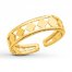 Diamond-Shaped Toe Ring 14K Yellow Gold