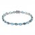 Blue Topaz Bracelet Sterling Silver 7.25"