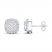 Lab-Created Diamonds by KAY Earrings 1 ct tw 14K White Gold