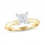 Diamond Solitaire Engagement Ring 1 ct tw Princess-cut 14K Yellow Gold