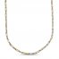 Stampato Link Necklace 10K Yellow Gold 17"