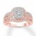 Diamond Engagement Ring 1 ct tw Round-cut 10K Rose Gold