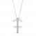 Diamond Sagittarius Necklace 1/10 ct tw Round-cut Sterling Silver 18"