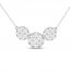 Lab-Created Diamonds by KAY Necklace 1 ct tw 14K White Gold 18"