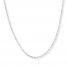 Singapore Chain 14K White Gold 18" Length