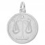 Scales of Justice Charm Sterling Silver