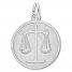 Scales of Justice Charm Sterling Silver