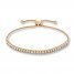 Previously Owned Diamond Bolo Bracelet 1/4 cttw 10K Yellow Gold