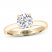 THE LEO Artisan Diamond Solitaire Engagement Ring 1-1/2 ct tw Round-cut 14K Yellow Gold