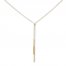 Bar Lariat Necklace 14K Yellow Gold