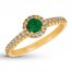 Le Vian Natural Emerald Ring 1/3 ct tw Nude Diamonds 14K Gold