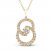 Encircled by Love Diamond Necklace 1 ct tw Round-cut 14K Yellow Gold 18"
