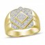 Men's Diamond Ring 1/4 ct tw Round-cut 10K Yellow Gold