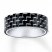 Men's Wedding Band Black Carbon Fiber Stainless Steel