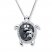Turtle Necklace Black/White Diamonds Sterling Silver