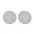 Diamond Earrings 1/2 ct tw Round-cut 10K White Gold