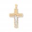 Crucifix Pendant 14K Two-Tone Gold