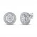 Diamond Stud Earrings 3/4 ct tw 14K White Gold