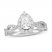 Neil Lane Diamond Engagement Ring 1-1/4 ct tw Pear/Round 14K White Gold
