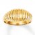 Ribbed Dome Ring 14K Yellow Gold