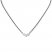 Diamond Necklace 1/3 ct tw 10K White Gold/Stainless Steel