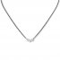 Diamond Necklace 1/3 ct tw 10K White Gold/Stainless Steel