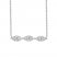 Diamond Geometric Necklace 1/5 ct tw Round-cut Sterling Silver