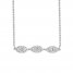 Diamond Geometric Necklace 1/5 ct tw Round-cut Sterling Silver