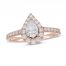 Neil Lane Diamond Engagement Ring 1 ct tw Pear/Round 14K Rose Gold