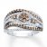 Brown Diamond Ring 1 ct tw Round-cut Sterling Silver