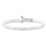 Bangle Bracelet Sterling Silver 14K Rose Gold