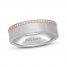 Neil Lane Men's Diamond Wedding Band 1/5 ct tw Round-Cut 14K Two-Tone Gold