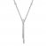 Diamond Lariat Necklace 1/3 ct tw Round-cut 14K White Gold