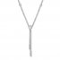 Diamond Lariat Necklace 1/3 ct tw Round-cut 14K White Gold