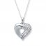 Heart Necklace Sterling Silver