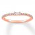 Diamond Anniversary Band 1/6 ct tw Baguette/Round 10K Rose Gold