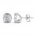 Diamond Solitaire Earrings 1/2 ct tw Round-cut 10K White Gold