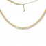 Curb Chain Choker Necklace 14K Yellow Gold 16" Adjustable