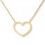 Heart Necklace 14K Yellow Gold