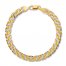 Men's Link Bracelet 14K Two-Tone Gold 8.5" Length