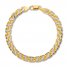 Men's Link Bracelet 14K Two-Tone Gold 8.5" Length