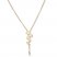 Star Lariat Necklace 14K Yellow Gold