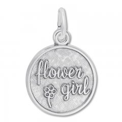 Flower Girl Charm Sterling Silver
